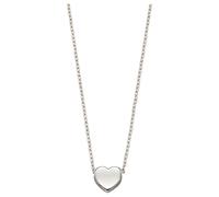 Elements Gold GN308 Small Heart Necklace in 9ct White Gold