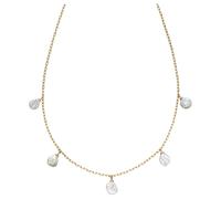 Elements Gold GN345 Keshi Pearl Charm Necklace in 9ct Gold