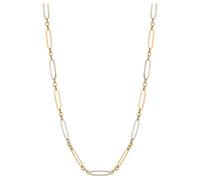 Elements Gold GN364 Elongated Link Chain Necklace in 9ct Gold