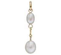 Elements Gold Pendant GP2282W Freshwater Pearl Tier Drop 9ct Yellow Gold