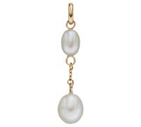 Elements Gold Pendant GP2282W Freshwater Pearl Tier Drop 9ct Yellow Gold