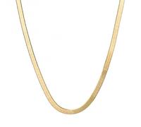 Elements Gold Herringbone Chain 9ct Yellow Gold Necklace GN377 - Yellow Gold / 9ct Gold
