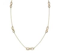 Elements Gold Infinity Station Necklace GN339 - Gold