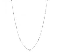 Elements Gold Station Ball Chain 9ct White Gold Necklace GN380 - Yellow Gold / 9ct Gold