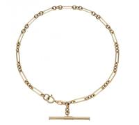 Elements Gold T-Bar Chain Yellow Gold Bracelet GB504 - Timeless Design | - Gold