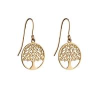 Elements Gold Tree Of Life Earrings GE2306 - Refined Craftsmanship | Acotis - Gold