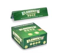 Elements Green Unrefined Plant Rolling Papers and Tips King Size Slim (5)