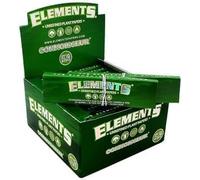Elements Green Unrefined Plant Rolling Papers and Tips King Size Slim, Elements Green Rolling Paper, King Size Rolling Paper (10)