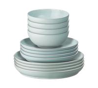 Elements Jade Light Green 12 Piece Dinner Set -