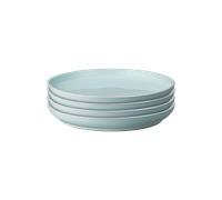 Elements Jade Light Green Coupe Medium Plates - Set Of 4 -