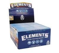 Elements King Size Ultra Thim Slim Rice Rolling Papers - 10 Booklets