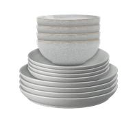 Elements Light Grey Coupe 12 Piece Dinner Set -