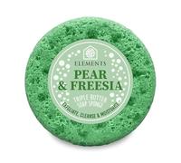 Elements of Fragrance Exfoliating Body Soap-Filled Sponge - Handmade UK | Triple Butter Blend with Shea & Cocoa Butter | Up to 35 Uses | Fruity Sweet Scent | Cruelty-Free 200g (Pear & Freesia)