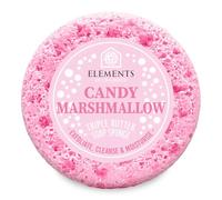 Elements of Fragrance Exfoliating Body Soap-Filled Sponge - Handmade UK | Triple Butter Blend with Shea & Cocoa Butter | Up to 35 Uses | Fruity Sweet Scent | Cruelty-Free 200g (Candy Marshmallow)