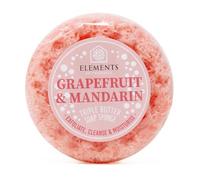 Elements of Fragrance Exfoliating Body Soap-Filled Sponge - Handmade UK | Triple Butter Blend with Shea & Cocoa Butter | Up to 35 Uses | Fruity Sweet Scent | Cruelty-Free 200g (Grapefruit & Mandarin)