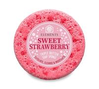 Elements of Fragrance Exfoliating Body Soap-Filled Sponge - Handmade UK | Triple Butter Blend with Shea & Cocoa Butter | Up to 35 Uses | Fruity Sweet Scent | Cruelty-Free 200g (Sweet Strawberry)
