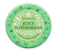 Elements of Fragrance Exfoliating Body Soap-Filled Sponge - Handmade UK | Triple Butter Blend with Shea & Cocoa Butter | Up to 35 Uses | Fruity Sweet Scent | Cruelty-Free 200g (Juicy Watermelon)