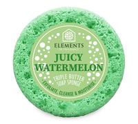 Elements Of Fragrance Triple Butter Soap Body Buffer Sponge - Juicy Watermelon In Green Green One Size