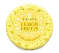 Elements Of Fragrance Triple Butter Soap Body Buffer Sponge - Lemon Fruits In Yellow Yellow One Size