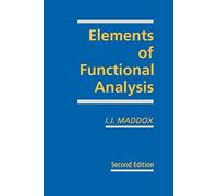 Elements of Functional Analysis – Cambridge University Press