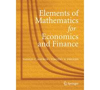 Elements of Mathematics for Economics and Finance