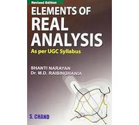 Elements Of Real Analysis