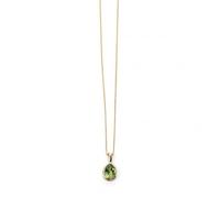 Elements Peridot Checkerboard Teardrop Pendant GP460GZ475GN185 -