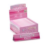 Elements Pink Coloured Kingsize Rolling Papers (10) with Pink Rolling Tips from Smokers Store