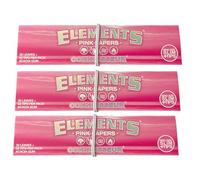 Elements Pink Connoisseur Rolling Papers - 3 Pack: Elevate Your Smoking Experience with Style