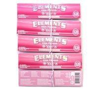 Elements PINK Connoisseur Thin King Size Slim Papers + Tips - 5 booklets
