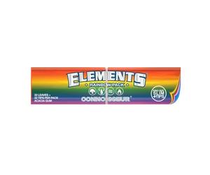 Elements Rainbow Connoisseur King Size Slim Rolling Paper (10 Pack)