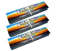 Elements Rolling Papers Connoisseur King Size Slim + Tips 3 Packs