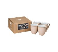 Elements Shell Peach Coffee Beaker/Mugs - Set Of 4 -
