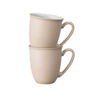 Elements Shell Peach Set Of 2 Coffee Beaker/Mugs -
