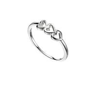 Elements Silver Ladies' 925 Sterling Silver 3 Hearts Ring Size L