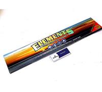 Elements Supreme 12 Inch Super Size Ultra Thin Rice Rolling Papers with Magnetic Closure - 1 Booklet