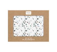 Elements Terrazzo Effect Neutrals Placemats - Set Of 6 -