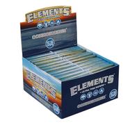 Elements Ultra Thin Rice Papers - Connoisseur King Size Slim Rolling Papers & Tips (110mm) - 32 leaves per pack