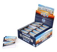 Elements Wide Rolling Tips - Unperforated King Size Tips - 50 Tips Per Booklet - 1 Box (50 Booklets)