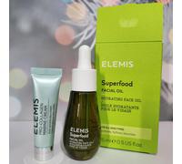 Elemis Superfood Facial Oil 15ml & Pro-Collagen Marine Cream 5ml (Mini Size) NEW