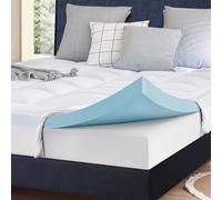 ELEMUSE Firm Mattress Topper Super King Bed for Back Pain Relief with Washable Cover, Superking Mattress Topper with OEKO-TEX & CertiPUR-US (Super King Size-180x200cm)