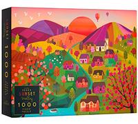 Elena Essex 1000 Piece Jigsaw Puzzles for Adults - Sunset Valley/Puzzle/Jigsaws 1000 Pieces for Adults/Landscape Countryside Autumn Winter Cosy Puzzle/Puzzles Size 70x50cm