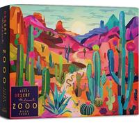 Elena Essex 2000 Piece Jigsaw Puzzles for Adults - Desert Hideout, 2000 Piece Puzzle, Jigsaw Puzzles for Adults 2000, Cool Cactus National Parks Puzzle, Size 98x76cm