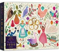 Elena Essex Christmas Puzzle - 12 Days of Christmas, Jigsaws 1000 Pieces for Adults, Snow Winter Gift, Size 50x70cm