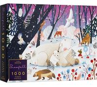 Elena Essex Jigsaw Puzzle - Snowfall / 1000 piece jigsaw puzzles for adults/jigsaw puzzles for adults 1000 / Family Snowy Scene Winter Chirstmas puzzle/Size 70x50cm
