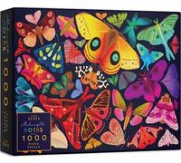 Elena Essex Jigsaw Puzzles for Adults 1000 - Midnight Moths/Jigsaws/Jigsaw Puzzle/Butterfly Rainbow Gradient Puzzle/jigsaw puzzles size 70x50cm