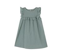Elena Gingham Ruffle Dress Blue Green 2 years