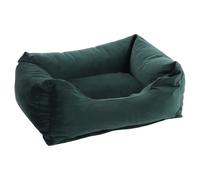 Elena Green Rectangular Basket For Cats By Flamingo, Washable, Non-Slip