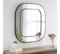 Elena Radius Mirror 80x80cm - Black