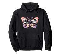 Eleni Butterfly - Personalized Cute Name Word Art Pullover Hoodie